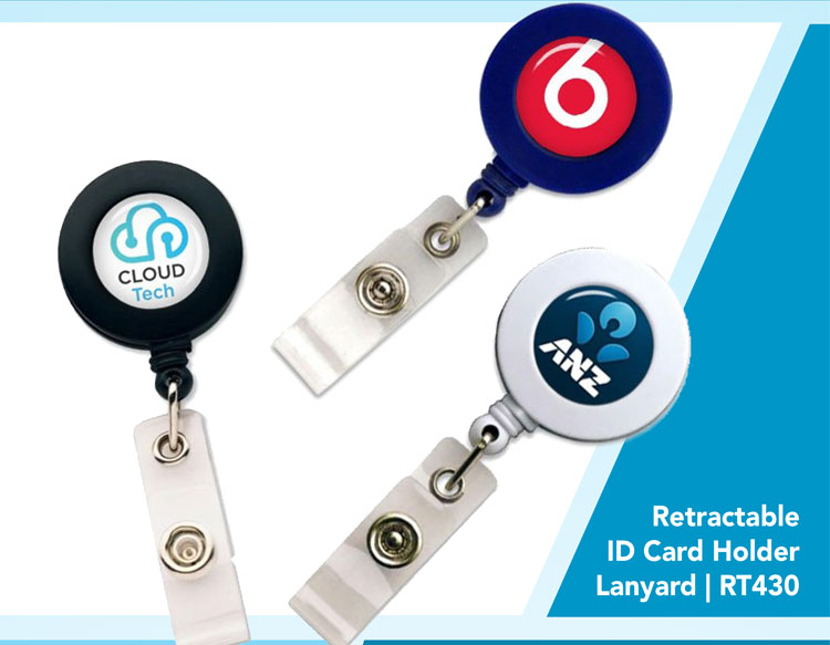 Retractable ID Card Holder Lanyard